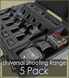 Shooting Range Handgun Cases 5 Pack 