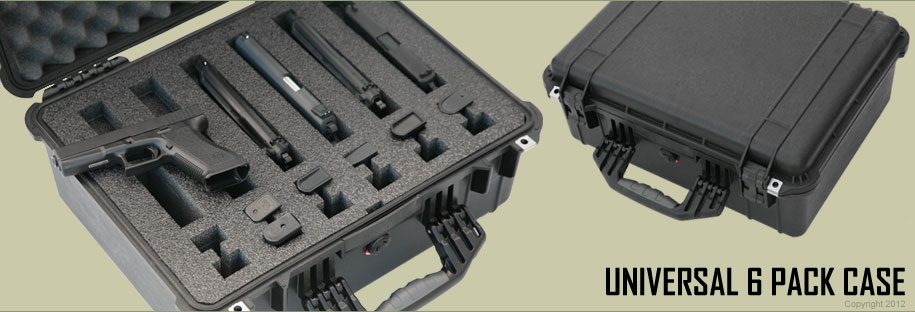 handgun case - 6 pack